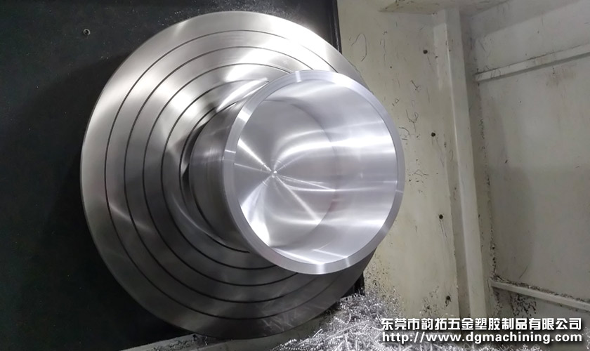 大口徑鋁件滾筒凹槽CNC車削加工定制 大口徑鋁件滾筒凹槽CNC車削加工定制